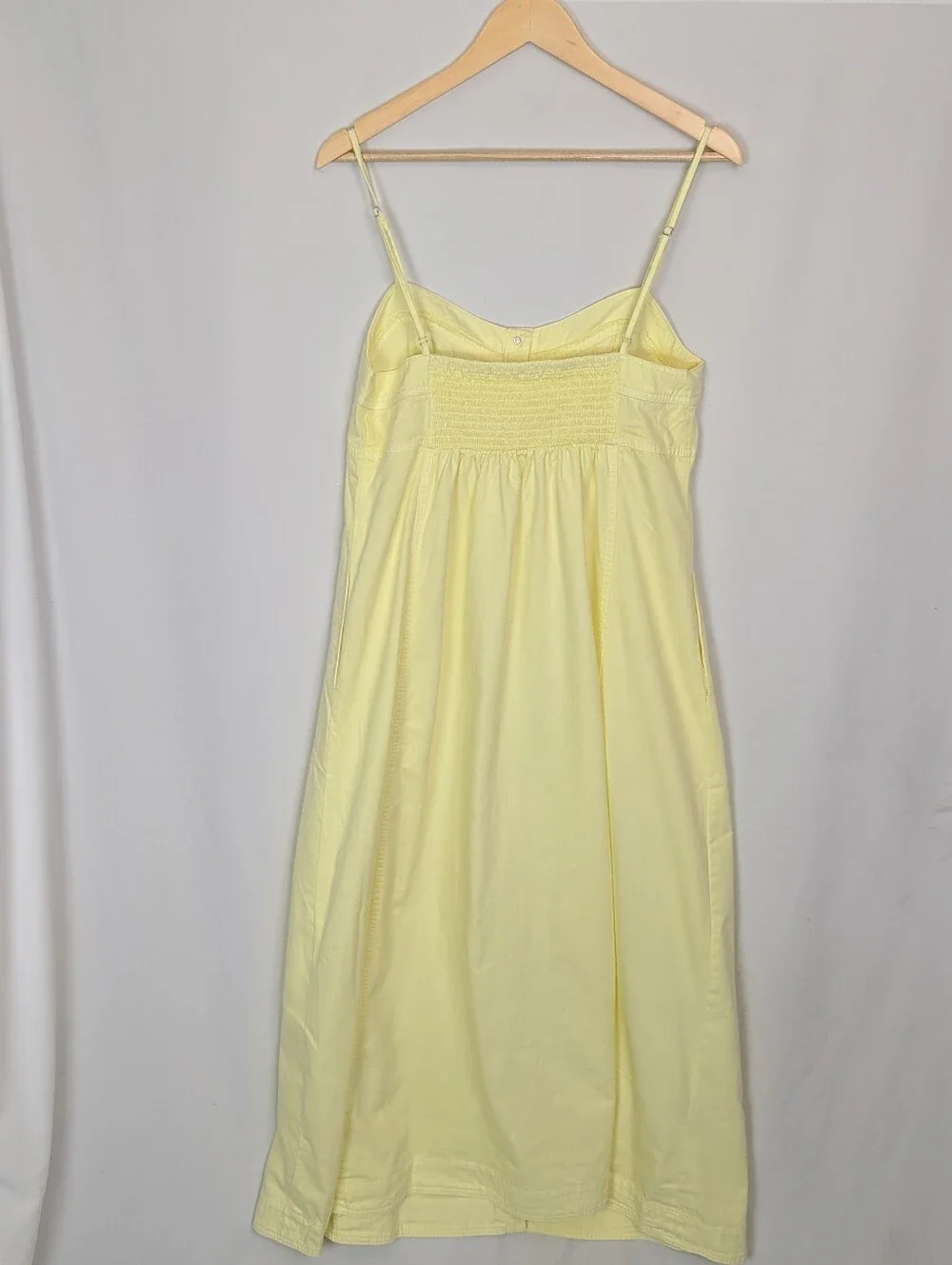 Free People Just Jill Yellow Cotton Maxi Dress